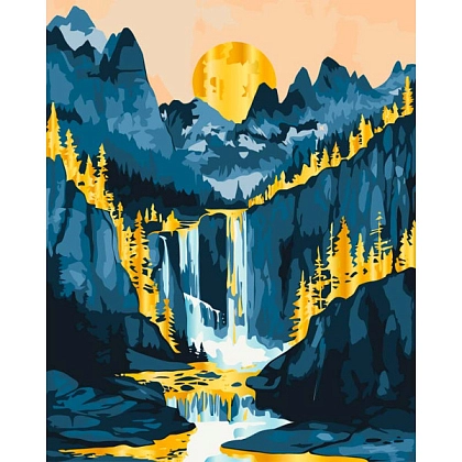 Картина по номерам Золотой пейзаж (40х50 см), бренду Art Craft - KUBIX