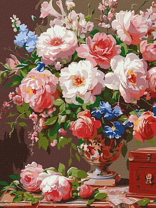 Картина по номерам Квітковий букет (30х40 см), бренду Ідейка - KUBIX