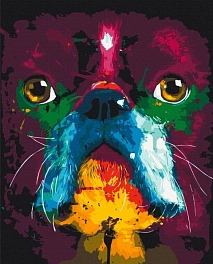 Картина по номерам Французский бульдог (40х50 см)