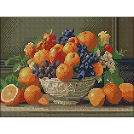 Алмазна мозаїка Ваза з фруктами (30х40 см)