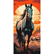 Мініатюра товару Картина за номерами Horse art (40x80 см) - 1