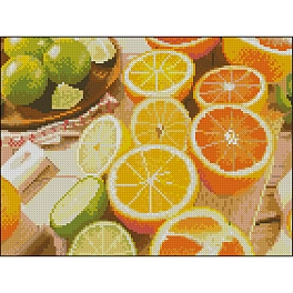 Алмазная мозаика Цитрусовые (30х40 см)