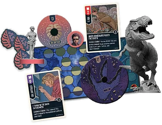 Настільна гра Unmatched: Парк Юрського Періоду - Доктор Саттлер проти Т-Рекса (Unmatched: Jurassic Park - Dr. Sattler vs. T. Rex) (EN), бренду Restoration Games, для 2-2 гравців, час гри < 30хв. - 4 - KUBIX