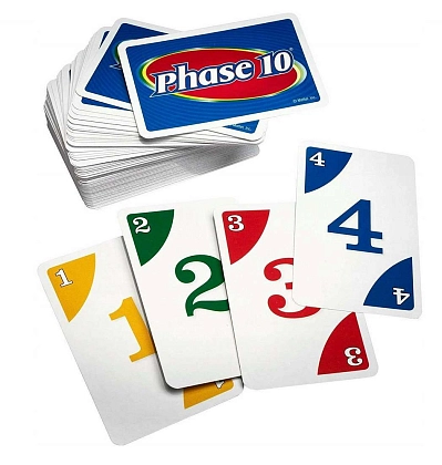 Настольная игра Фаза 10 (синяя коробка) (Phase 10 (blue box)), бренду Mattel, для 2-6 гравців, час гри < 60мин. - 2 - KUBIX
