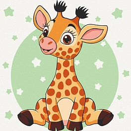 Картина по номерам Жирафеня (30х30 см)