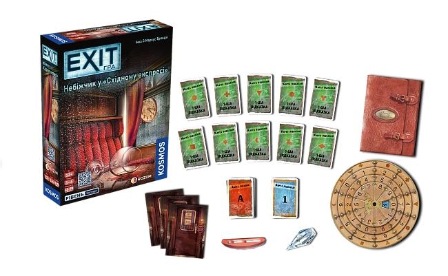 Настольная игра EXIT: Покойник в «Восточном экспрессе» (Dead Man on the Orient Express), бренду Rozum, для 1-4 гравців, час гри > 60мин. - 4 - KUBIX
