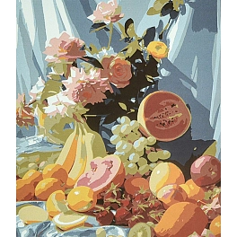 Картина по номерам Літня гармонія на столі (40х50 см)