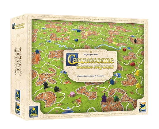 Каркассон. Большое собрание (Carcassonne Big Box), бренду Feelindigo, для 2-6 гравців, час гри < 60мин. - KUBIX