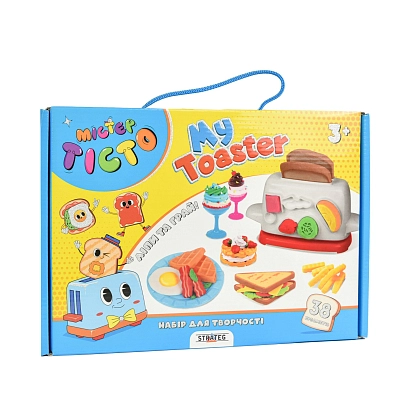Набор для творчества Мистер тесто Мой тостер (My Toaster) , бренду Strateg, для 1-3 гравців - KUBIX