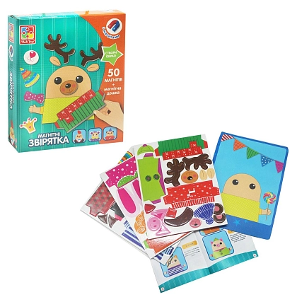 Настільна магнітна гра Звірятка, бренду Vladi Toys, для 1-1 гравців - 3 - KUBIX