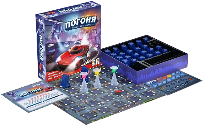 Настільна гра Погоня: поліція проти викрадача (City chase), бренду Games 7Days, для 2-4 гравців, час гри < 30хв. - 3 - KUBIX